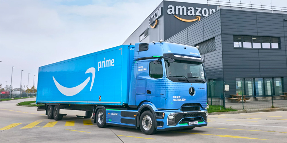 Amazon encarga más de 200 camiones eléctricos a Mercedes-Benz
